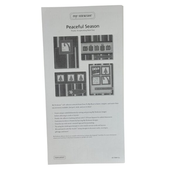 Close to My Heart Originals Card Kit Peaceful Season X8613 Christmas Holiday NEW - Picture 5 of 8